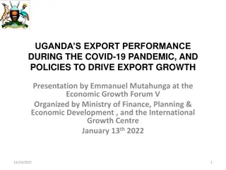 Uganda's Export Performance During the COVID-19 Pandemic and Policies for Growth