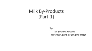 Milk By-Products and Their Utilization in Food Production