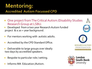 Autism & Disability: Mentor Training and Executive Functioning