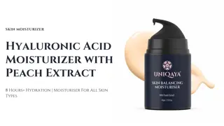 Hyaluronic Acid Moisturizer With Peach Extract For Oily & Combination Skin