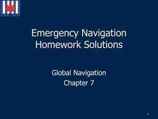 Emergency Navigation Homework Solutions: Chapter 7.1