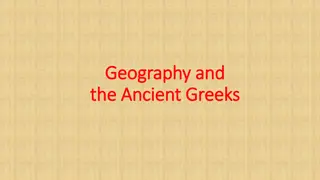 Insights into Ancient Greek Geography and Resources