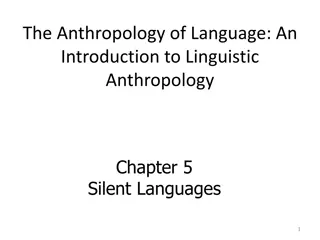 Silent Languages: Sign Language, Body Language, and Nonverbal Communication