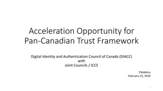 Accelerating Pan-Canadian Trust Framework for Digital Identity