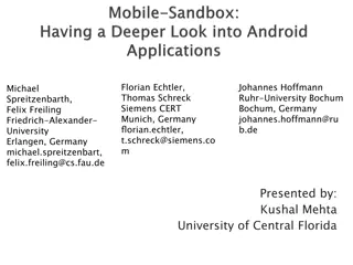 Analyzing Android Applications for Malware Detection