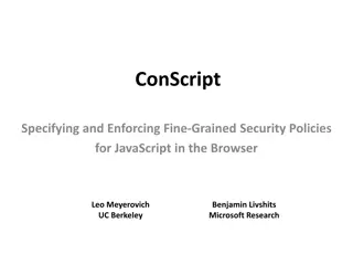 Enhancing JavaScript Security with ConScript Approach