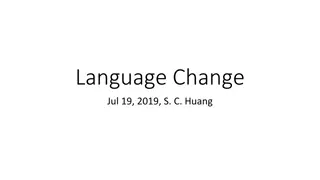 Language Change and Sound Evolution