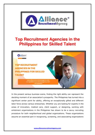 Top Recruitment Agencies in the Philippines for Skilled Talent