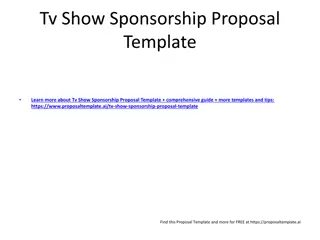 Ultimate TV Show Sponsorship Proposal Template and Guide