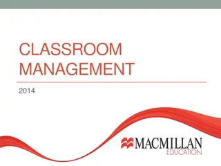 Effective Classroom Management Strategies and Self-Assessment