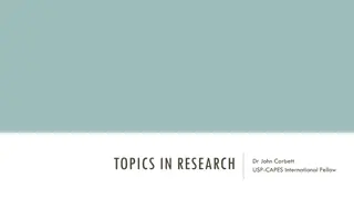 Research Topics and Analysis in Educational Environments