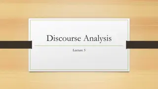 Speech Events and Conversation Analysis