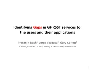 Gaps in GHRSST Services for User Applications