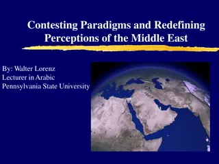 Rethinking Perceptions of the Middle East: Contesting Paradigms and Definitions