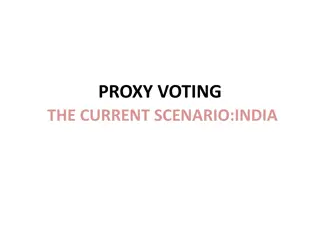 Proxy Voting in Indian Elections: Developments and Perspectives