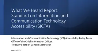 Feedback Summary on Standard for ICT Accessibility in Canada