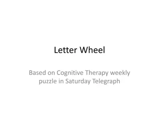 Solving the Letter Wheel Puzzle Through Cognitive Therapy