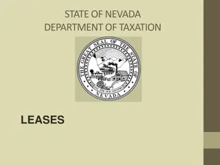 Nevada Department of Taxation Leases Overview