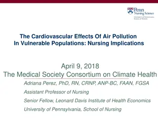 The Cardiovascular Effects of Air Pollution in Vulnerable Populations