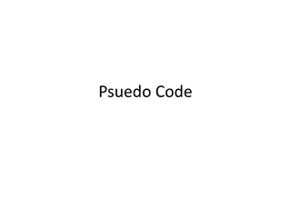 Pseudo Code: A Beginner's Guide to Organizing Programs