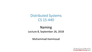 Naming Systems in Distributed Systems