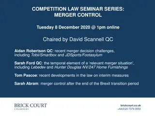 Recent Challenges in Merger Control: Seminar Series Highlights