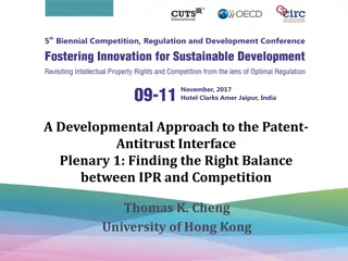 Patent-Antitrust Interface: Balancing IPR and Competition in Developing Countries