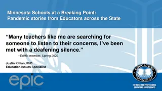 Minnesota Schools at a Breaking Point: Educator Voices Amidst Pandemic Challenges