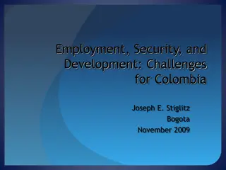 Employment, Security, and Development Challenges in Colombia