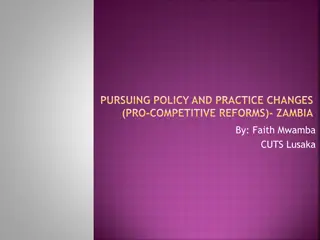 Promoting Pro-competitive Reforms in Zambia