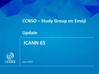 Role of CCNSO Study Group on Emoji in the Internet Community