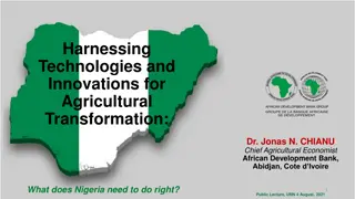 Leveraging Agricultural Technologies for Transformation in Nigeria