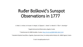 Sunspot Observations of Ruđer Bošković in 1777