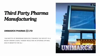 Third Party Pharma Manufacturers  For Pharma Products in India