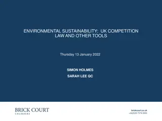 Environmental Sustainability and UK Competition Law