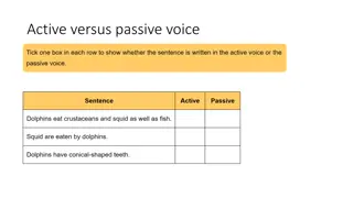 Active and Passive Voice in English Grammar