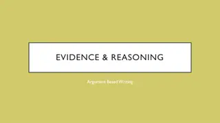 Effective Argumentation in Writing: Evidence and Reasoning