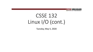 Linux I/O Concepts and Practices