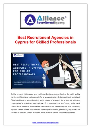 Best Recruitment Agencies in Cyprus for Skilled Professionals