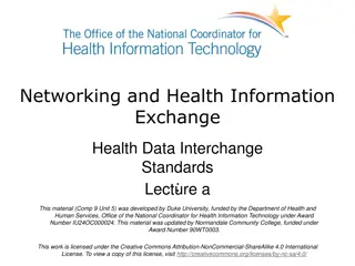 Health Data Interchange Standards Overview