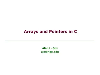 Arrays and Pointers in C Programming