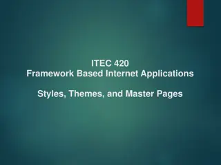 Mastering Styles, Themes, and Master Pages for Web Applications