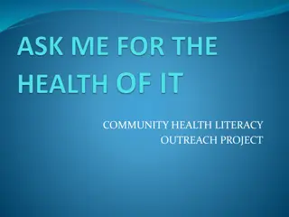 Community Health Literacy Outreach Project Evolution