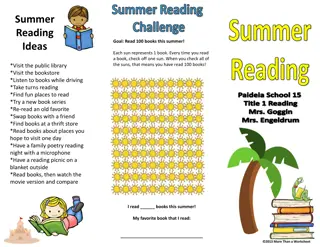 Summer Reading Challenge - Ideas to Reach Your Goal!