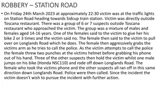 Recent Crime Incidents in Sidcup Area