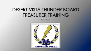 Booster Club Treasurer Training Guidelines and Responsibilities