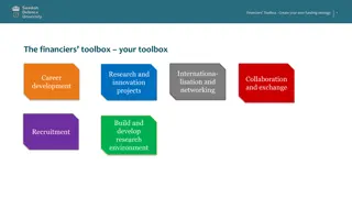 Create Your Own Funding Strategy with the Financiers' Toolbox