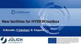 New Facilities for HYDKIN Toolbox by D. Borodin, F. Cianfrani, B. Köppers