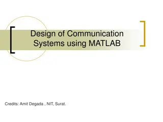 Understanding Communication Systems Using MATLAB