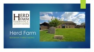 Herd Farm Residential Parent Meeting Itinerary and Packing Guidelines